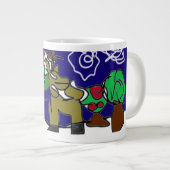 Deer love winter  ジャンボコーヒーマグカップ (正面右)