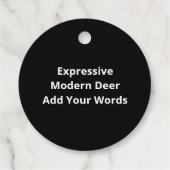 Deer Modern Artistic Design フェイバータグ (裏面)