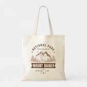 Deer & Mountain Scene – Mount Rainer トートバッグ (裏面)