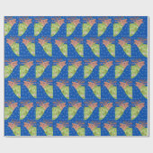 Deer Nature Christmas  ラッピングペーパー (フラット)