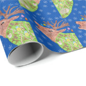 Deer Nature Christmas  ラッピングペーパー (ロールコーナー)