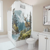 Deer Nature Shower Curtain シャワーカーテン (インサイチュ)