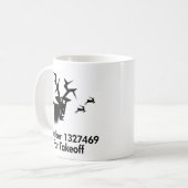 Deer No X離陸 コーヒーマグカップ (正面左)