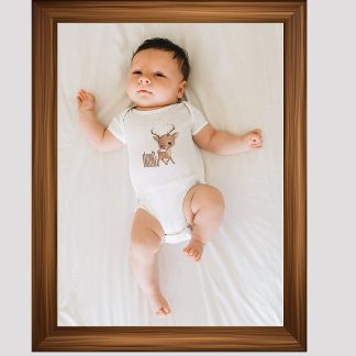 DEER on Run ベビーボディスーツ