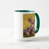 Deer Painting - Gift for Animal Lovers マグカップ (正面右)