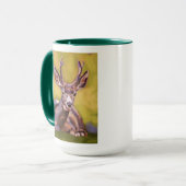 Deer Painting - Gift for Animal Lovers マグカップ (正面左)
