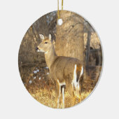 Deer Photo Ornament  セラミックオーナメント (左)