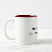 Deer Red Hearts Christmas ツートーンマグカップ (左)