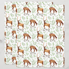 Deer Scrapbook Paper