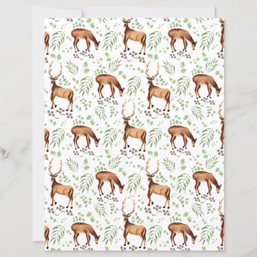 Deer Scrapbook Paper (正面)