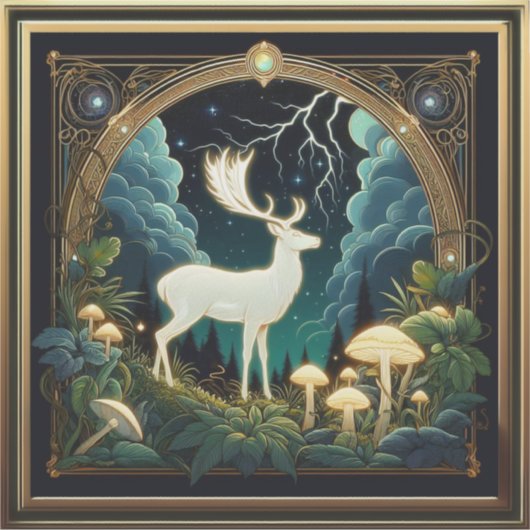 deer spirit シール (正面)