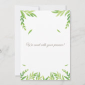 Deer Theme Baby Shower Invitation 招待状 (裏面)