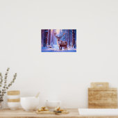 Deer To Santa's Heart - Reindeer ポスター (キッチン)