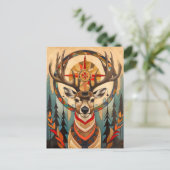 Deer Totem – Graceful Art Deco Spirit ポストカード (スタンド正面)