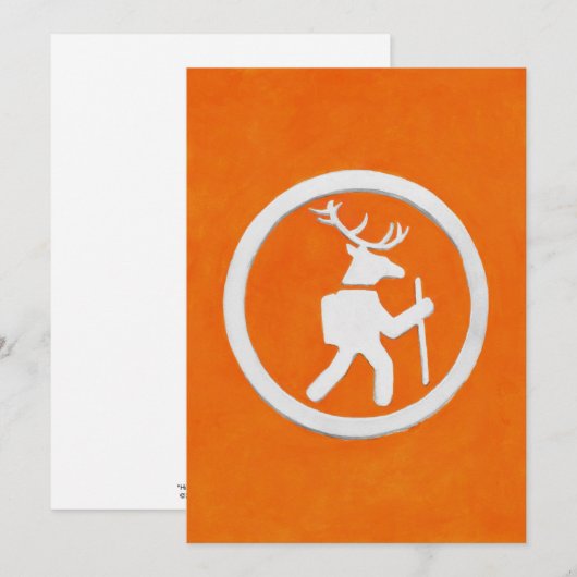 Deer Trail Marker 招待状 (正面/裏面)