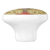 Deer &Tree Squirrel Bird Rowan Berries Art Nouveau セラミックノブ (側面)