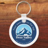 Deer Valley Utah ski area keepsake キーホルダー (正面)