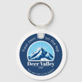 Deer Valley Utah ski area keepsake キーホルダー (裏面)