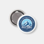 Deer Valley Utah ski area keepsake  マグネット (正面/裏面)