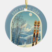 Deer Valley Utah ski area souvenir  セラミックオーナメント (正面)
