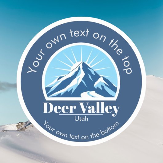 Deer Valley Utah ski area Vinyl Sticker シール
