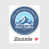 Deer Valley Utah ski area Vinyl Sticker シール (シート)