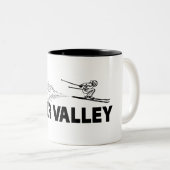 Deer Valley Utah Ski Jumper ツートーンマグカップ (正面右)