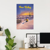 Deer Valley Utah Ski Resort Travel Poster ポスター (ホームオフィス)