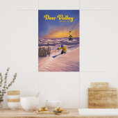 Deer Valley Utah Ski Resort Travel Poster ポスター (キッチン)