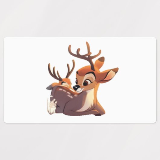 Deer Vinyl Sticker ラベル (デザイン2)