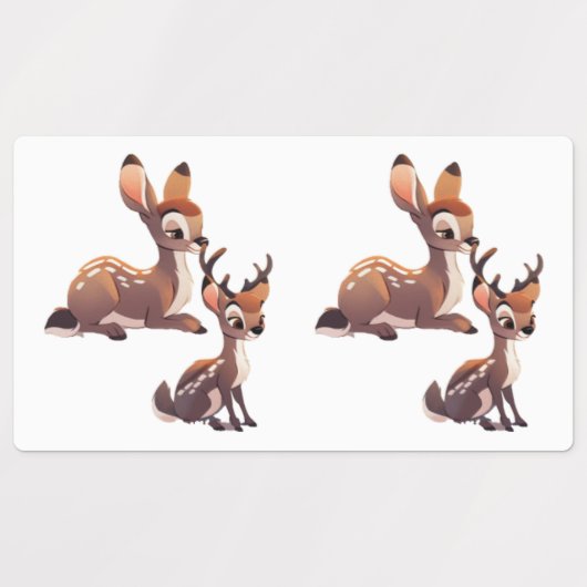 Deer Vinyl Sticker ラベル (デザイン1)