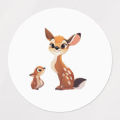 Deer Vinyl Sticker ラベル (デザイン2)