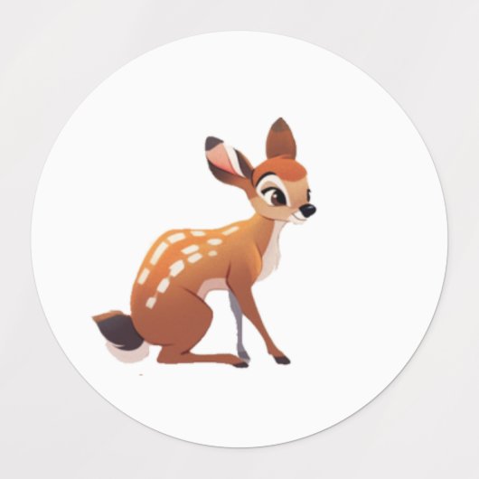Deer Vinyl Sticker ラベル (デザイン1)