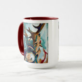 Deer w/ Antlers Painting - Gift for Animal Lovers マグカップ (正面左)