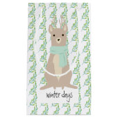 Deer Wearing A Green Scarf スモールペーパーバッグ (正面)