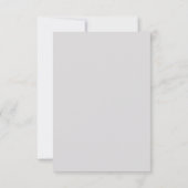 Deer Wedding Save the Date Announcement セーブザデート (裏面)