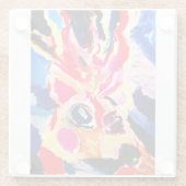 Deer winter joy ガラスコースター (裏面)