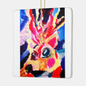 Deer winter joy セラミックオーナメント (左)