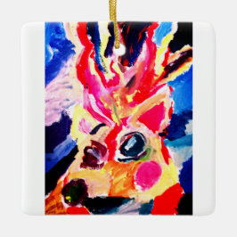 Deer winter joy セラミックオーナメント