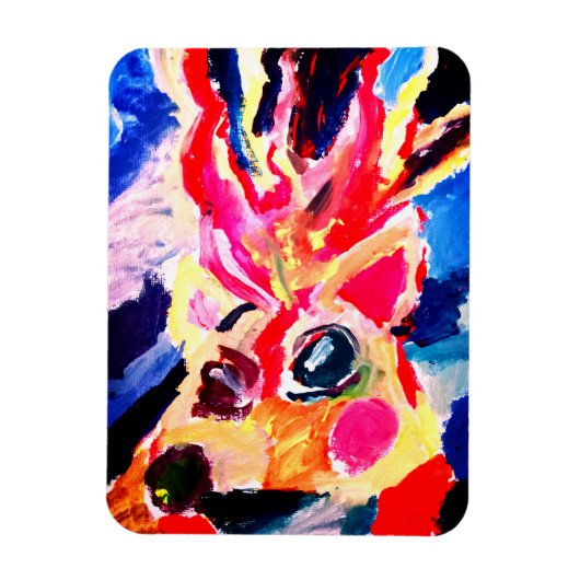 Deer winter joy マグネット (縦)