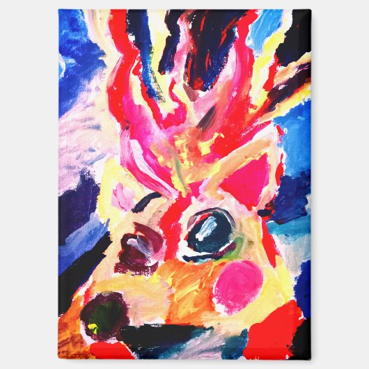 Deer winter joy マグネット (正面)