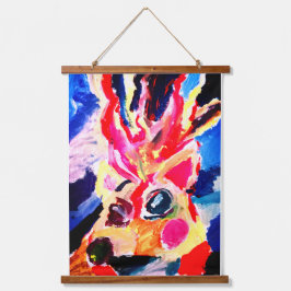 Deer winter joy 吊り下げ型タペストリー