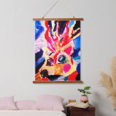 Deer winter joy 吊り下げ型タペストリー (寝室)