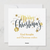 Deer with the sleight of Christmas toys シーズンカード (裏面)