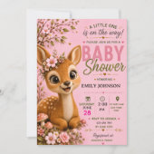 Deer Woodland Baby Shower 招待状 (正面)