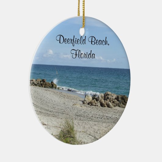 Deerfieldのビーチのフロリダのオーナメント セラミックオーナメント (右)