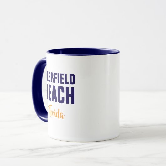 Deerfield Beach Florida Coffee Mug マグカップ (正面左)