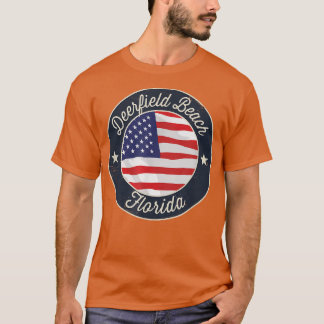 Deerfield Beach - Patriotic Florida Souvenir T-Shi Tシャツ