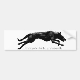 Deerhoundのバンパーステッカーを走ること バンパーステッカー