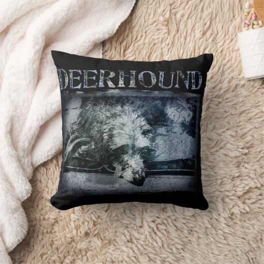Deerhound grunge クッション (ブランケット)